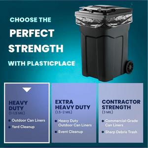 ถุงขยะดำแบบหนาพิเศษ ฮัวหม่าเหิงชุน  วัสดุ PBAT ปั๊มร้อน ขนาดใหญ่พิเศษ สำหรับงานก่อสร้างและถังขยะกลางแจ้ง - Product Image 3