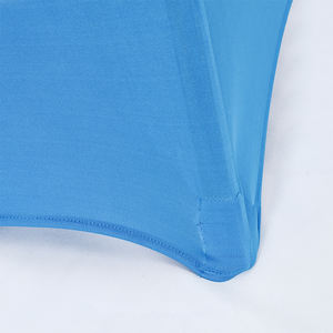 Cubierta de silla azul polvo sólido lavable poliéster elástico para boda <span class=keywords><strong>Amazon</strong></span> Venta caliente - Product Image 4