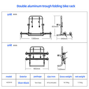 Nouvel adaptateur de montage de vélo <span class=keywords><strong>pour</strong></span> remorque de voyage en alliage d'aluminium avec fonction d'étirement <span class=keywords><strong>pour</strong></span> porte-vélos de <span class=keywords><strong>camping</strong></span>-<span class=keywords><strong>car</strong></span> - Product Image 5