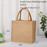 Sacs de courses réutilisables en toile de jute personnalisés de haute qualité pour usage quotidien et cadeaux, Textiles écologiques, Produit en cuir, Cordon en ficelle