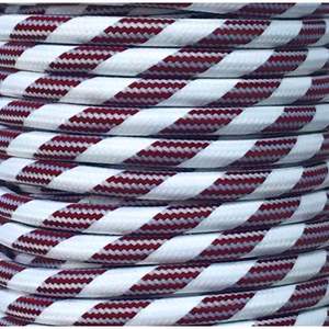 Cable textil plano de 25 metros, color granate, ideal para decoración y proyectos de manualidades. - Product Image 1