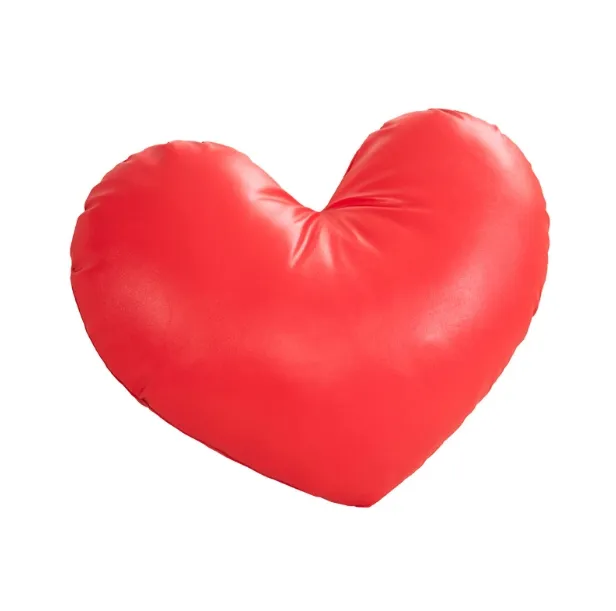 Gran oferta 2024, almohada de cuero PU en forma de corazón, almohada de felpa para el hogar, regalo de San Valentín