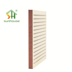 Free Samples Impact Resistance Soundproof Wall Panels Heat Insulation Perforated Wooden Acoustic Panel