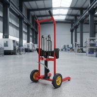 Einfach zu Bedienender Manueller Kleiner Gabelstapler 200kg Faltbarer Tragbarer Handstapler Maßgefertigter Leichtgewichtiger Warentransportwagen