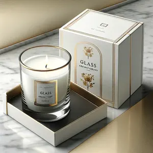 Cajas para velas les plus vendues boîte à couvercle en carton rigide de luxe unique pots de bougies parfumées boîtes d'emballage cadeau en or pour bougie