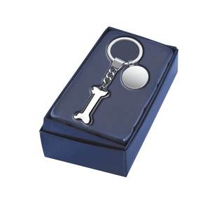 Llavero Personalizado de Acero Inoxidable con Forma de Hueso, Llavero Ligero y Moderno con Impresión Offset y UV para Llaves - Product Image 2