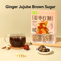 Cubes de thé au gingembre, aux dattes rouges et au sucre roux de canne de Guangxi XiaoShanLong pour les soins menstruels, emballés individuellement, vente en gros