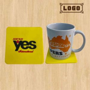 Sublimation Rubber for Tea Double Sided Printed Cardboard Square Coaster Coasters Custom <b>Letter</b> Placemats - Product Image 1