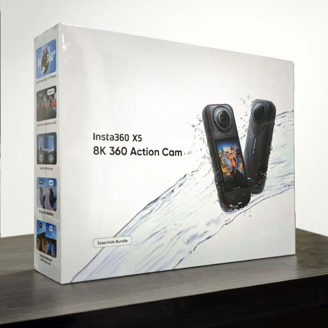 Insta 360 X5 2400mAh 4K Video IP68 Waterproof Panoramic Sports 150 Wide Angle 128GB Action & Sports Bundle with Guards