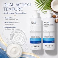 Ensemble Shampooing et Après-Shampooing Volumisant et Fortifiant à la Biotine, Caféine et Palmier Nain, Bloqueur de DHT pour Cheveux Fins, Marque Privée OEM