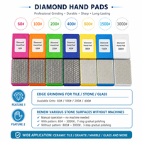 Tampon de ponçage diamanté manuel type flèche pour le polissage des bords de carreaux, marbre, granit et dalles de porcelaine – Prise en charge OEM et ODM