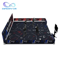 Sistema de Juego de Disparos Multijugador VR Arena para 4-10 Jugadores, Simulador Inalámbrico de Movimiento Libre para Centros de Entretenimiento Familiar