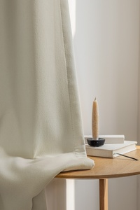 Kain tirai gelap tinggi putih halus mewah gaya Modern untuk kamar tidur ruang tamu Hotel jendela - Product Image 6