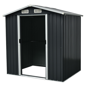 <span class=keywords><strong>Abri</strong></span> de stockage en acier de qualité pour atelier, entrepôts, abris de voiture extérieurs, abris de stockage en acier métallique durable pour vélos, outils de ferme - Product Image 1
