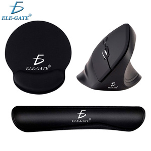 Souris verticale ELE-GATE avec tapis de souris et repose-poignets pour clavier, pour un confort ergonomique en jeu - Product Image 1