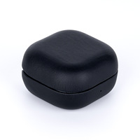 Funda Protectora de Cuero Genuino con Patrón de Lichi para Samsung Galaxy Buds4, Ofrece Protección para tus Auriculares