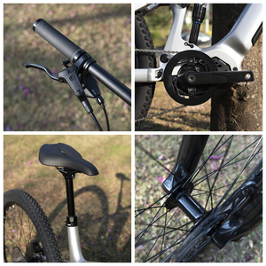 Vélo Électrique Tout-Terrain Sans Fil 12S E-MTB 500W Moteur Central 48V 15Ah Lithium 29 Pouces Suspension Intégrale 160mm 203mm 4 Pistons 140Nm de Couple Unisexe Adultes EM6 - Product Image 6