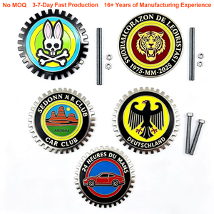 Diseño de Logotipo Personalizado, Insignia Metálica para Automóvil, Banderas Nacionales para Parrilla de <span class=keywords><strong>Coche</strong></span>, Emblemas, Adhesivos para Parrilla - Product Image 1