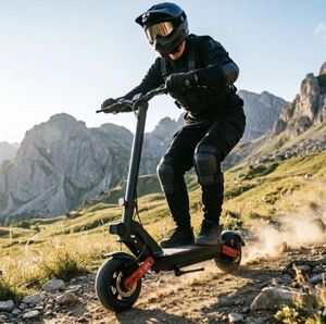 Trottinettes électriques à deux roues, pliables, à double moteur, haute vitesse, avec batterie lithium 60V30AH, cadre en alliage d'aluminium, double suspension - Product Image 5