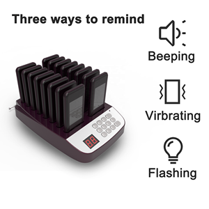 2024 <strong>Wireless</strong> Social Distance Restaurant Waiting Buzzer System Guest <strong>Calling</strong> Pager Beepers Restaurant Pager System - Product Image 2