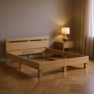 Sonoma Led <b>Bed</b> <b>Frame</b> <b>Queen</b> <b>Size</b> Engineered Wood Elegant Design Bedroom Furniture - Product Image 2