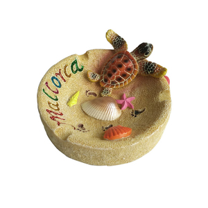 Cendrier décoratif en résine 3D, fait main et peint à la main, motif <span class=keywords><strong>tortue</strong></span> <span class=keywords><strong>de</strong></span> mer, souvenir <span class=keywords><strong>de</strong></span> tourisme tropical, <span class=keywords><strong>plage</strong></span> <span class=keywords><strong>de</strong></span> sable - Product Image 5