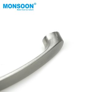 Poignées de meuble modernes et élégantes en alliage d'aluminium pour armoires de cuisine, 96 mm, 128 mm, forme en C, pour placards de salon - Product Image 4