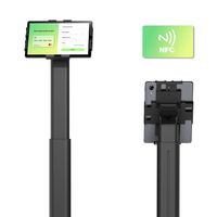 Terminal POS Android NFC de 11 Pulgadas con Soporte de Pie para Pagos sin Contacto, Kiosco para Iglesias, Certificado CE FCC GMS