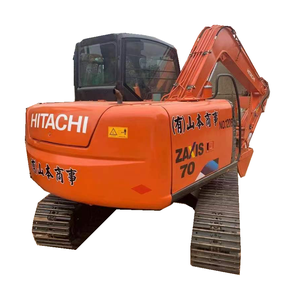 Mini-pelle Hitachi ZX70 de 7 tonnes d'occasion à forte valeur ajoutée Machine à chenilles avec moteur et moteur à composants centraux de bulldozer - Product Image 1