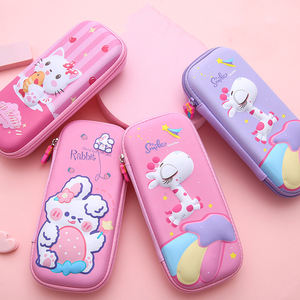 All'ingrosso <span class=keywords><strong>astuccio</strong></span> rosa di grande capacità per bambini ragazze carino 3D Cat PU EVA forniture per la scuola - Product Image 2