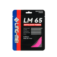 Cordes de badminton LING-MEI LM65 (0,65 mm) en fibre de nylon LINGMEI LA02 bicolores pour les tournois internationaux, l'entraînement et le fitness
