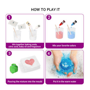 Juego de Juguetes Educativos de Ciencia para Explorar, Divertidos y Creativos, 5 Diferentes y <span class=keywords><strong>Bonitas</strong></span> Bombas de Baño, Crea Tu Propia Bomba de Baño - Product Image 2