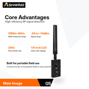 Rilevatore di Droni 1-5km con Antenna a 360°, Rilevatore FPV Portatile <span class=keywords><strong>2</strong></span>.4GHz <span class=keywords><strong>5</strong></span>.8GHz 900MHz 1.1GHz 1.2GHz 1.4GHz, Display da <span class=keywords><strong>3</strong></span>.97" con Riconoscimento in 2ms - Product Image 5