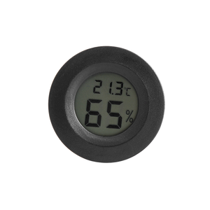 Black White Celsius Mini <strong>Round</strong> Electronic Home Office LCD <strong>Temperature</strong> and <strong>Humidity</strong> <strong>Meter</strong> <strong>Wireless</strong> Tape - Product Image 2