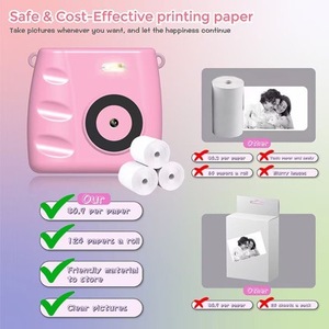 Kamera Plastik Anak-anak untuk <span class=keywords><strong>Mini</strong></span> Kamera Layar 2.4" <span class=keywords><strong>Video</strong></span> 1080P untuk Pencetakan Foto Instan Terlaris di Luar Negeri Multibahasa - Product Image 4
