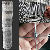 Clôture de champ en treillis soudé à nœuds fixes galvanisé avec joint à charnière, 2,2 mm, 2,5 mm, 2,7 mm, pour bétail, moutons, cerfs, élevages