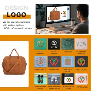 <span class=keywords><strong>Sac</strong></span> à langer portable OEM/ODM avec fermeture éclair, multi-compartiments, pour maman, avec bandoulière amovible - Product Image 5