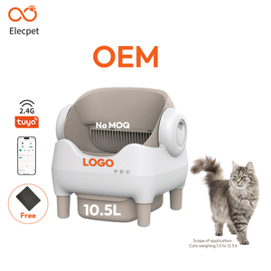 Elecpet 2025 Intelligente Elektrische Auto Zelfreinigende Open Kattenbak Met Wifi Afstandsbediening App-Bediening Geurvrij Geurbestendig - Product Image 1