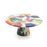 Table Basse Moderne Nordique de Luxe Personnalisable en Fibre de Verre Multicolore, Multifonctionnelle, Facile à Nettoyer, Décoration Intérieure Polyvalente