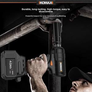 Бесщеточный электрический гайковерт KOMAX, набор инструментов с высоким крутящим моментом, подходит для строителей и плотников, ударный - Product Image 4