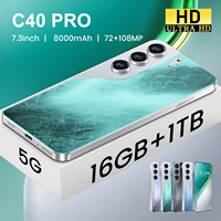 Produk Terlaris Baru Tecno Camon 40 Pro Ponsel Android 14.0 Layar 7.3 Inci Baterai Asli 8800mAh Kamera Ganda