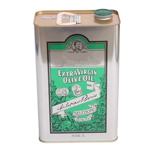 Lata de Metal Cuadrada de 3L para Envasado de Alimentos, de Alta Calidad, Apta para Aceite de Oliva, en Oferta - Product Image 1