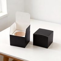 Boîte en papier spécial à extrémité pliée, personnalisée avec logo imprimé, pour cosmétiques, soins de la peau, cadeaux, parfums, crèmes et bougies.