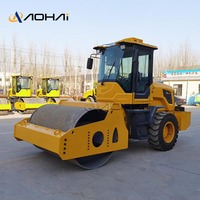 Compacteur d'asphalte vibrant entièrement hydraulique de haute qualité de 6 tonnes avec moteur de pompe à moteur Changfa