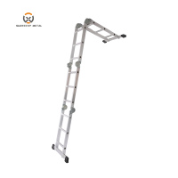 Surestep 4*4 y 16 escalones ligero plegable multifunción aluminio Junta escaleras y escalera con plataforma de seguridad
