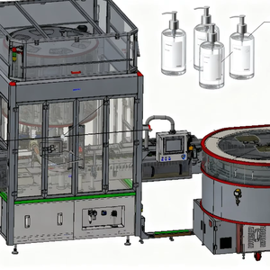 Tích hợp Điền và đóng nắp dòng hoàn toàn tự động linh hoạt làm đầy chất lỏng và đóng nắp dây chuyền sản xuất - Product Image 1