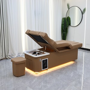 Cama de Masaje Tailandés para Salón de Belleza y Spa, Personalizada de Fábrica, con Lavacabezas, Pedicura, Spa para Pies y Soporte para Espalda - Product Image 5