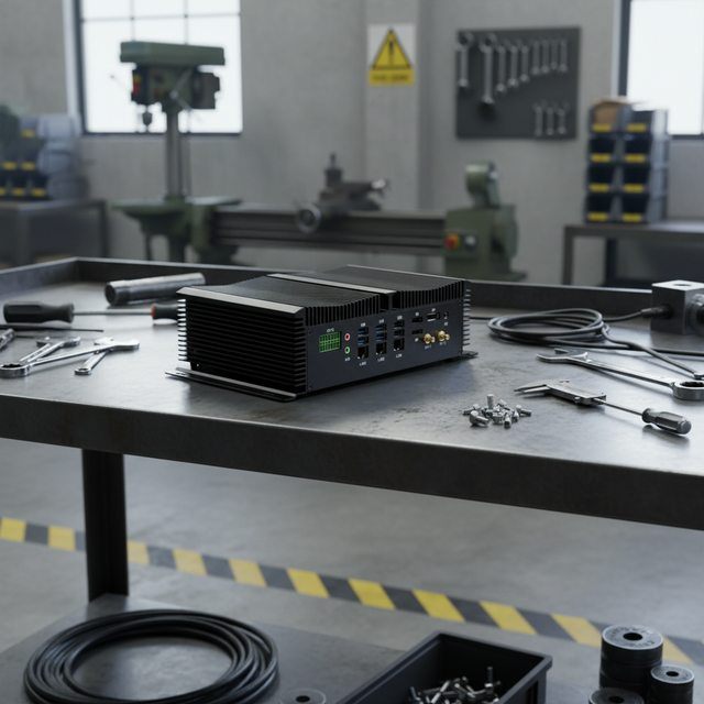13th Gen Industrial Mini PC Intel Core I7 150U/i5 1335U 2xDDR5 3x2.5G Lan 8xRS232/485 2HD DP Win11/Linux/Ubuntu 4G Module Rugged