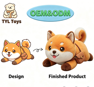Juguete de Peluche Personalizado con Diseño Artístico de Perro, Tigre, Pollo o <span class=keywords><strong>Shiba</strong></span> <span class=keywords><strong>Inu</strong></span>, Ideal para Fábricas - Product Image 4