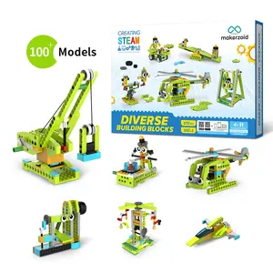 Makerzoid多样积木玩具，益智机器人玩具DIY创意机器人礼品塑料6岁以上儿童